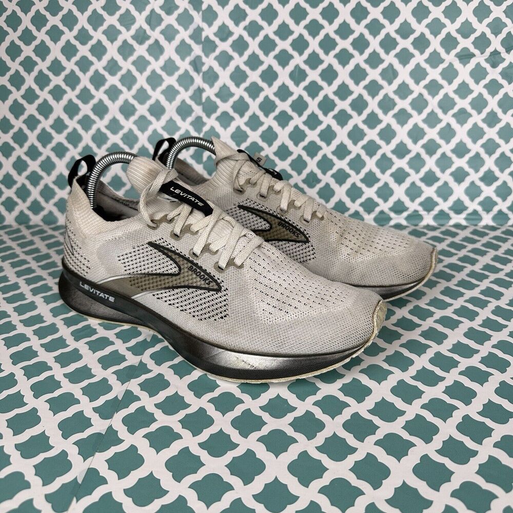 Brooks Levitate Stealthfit 5 Women’s 9.5 B Shoes White Running Walking Gym
